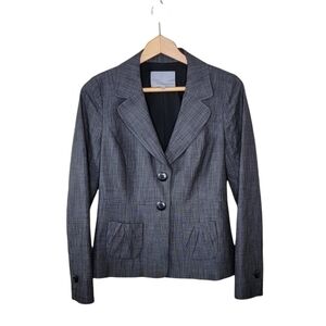 Classiques Entier | Charcoal Gray Two Button Blazer Size 2